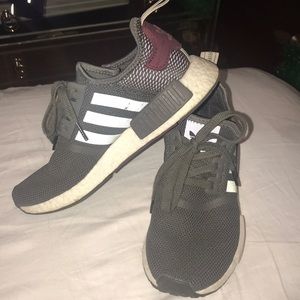 green and purple nmds